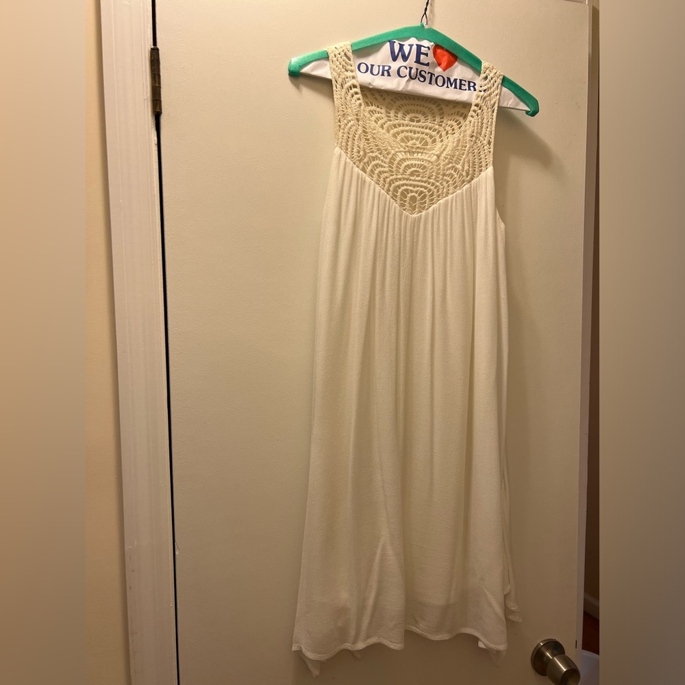 White goddess sheathe dress